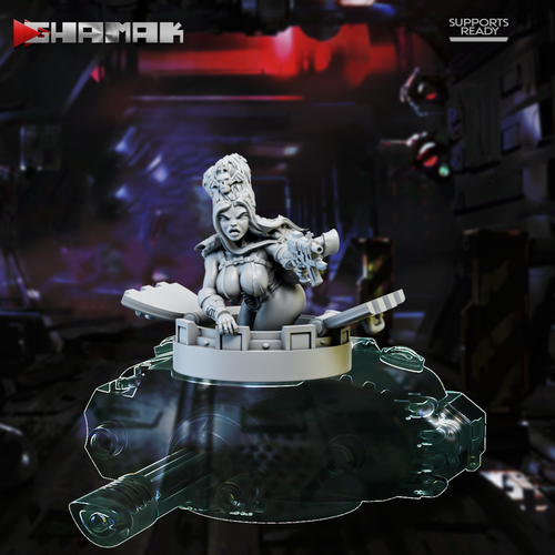 Astra Militarum Vostroyan Firstborn Девушка командир танка миниатюра для dnd, днд, pathfinder, фентези, Настольная игра, НРИ, Варгейм, РПГ