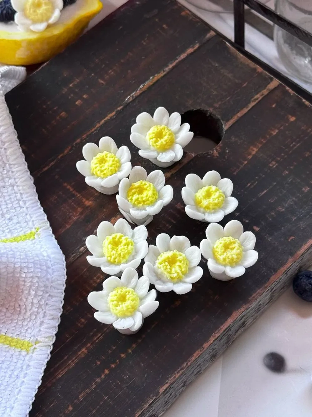 Силиконовая форма ромашки мини
