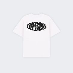 Футболка UNIFORM Heavy Stamp, молочный/черный
