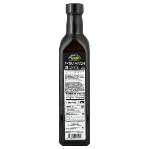 NOW Foods, Ellyndale® Organics, нерафинированное оливковое масло высшего качества, 500 мл (16,9 жидк. унции)