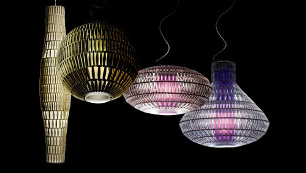 Pendant design lamp  Tropico Ellipse by Foscarini (Clear)