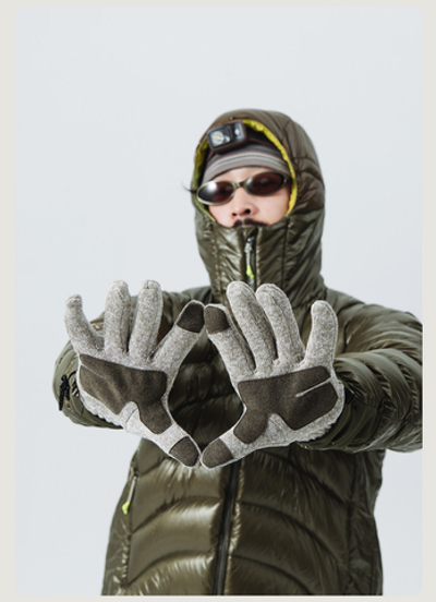Перчатки Nothomme BlueMonte Fleece хаки