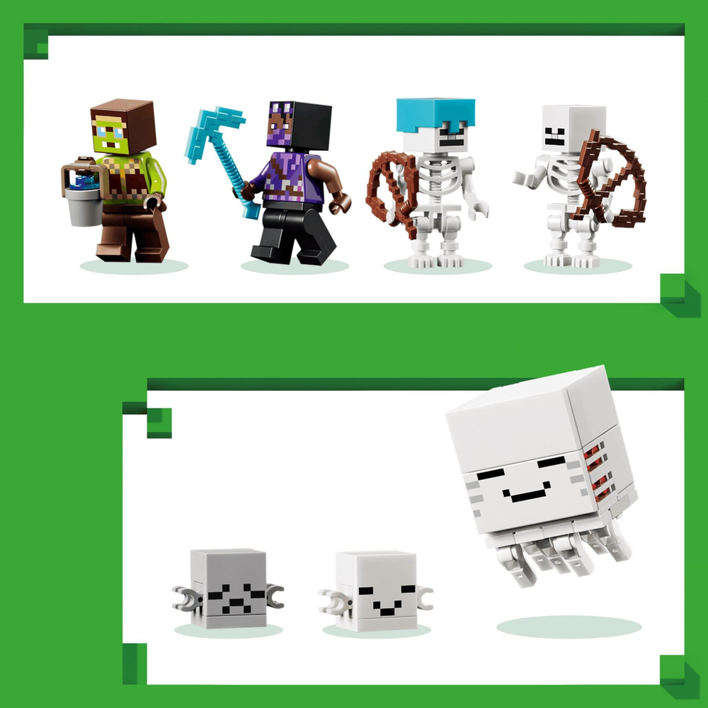 Конструктор Лего Майнкрафт Станция Гастов 21597 | LEGO Minecraft Ghast Station приключения в Minecraft 754 детали 9+