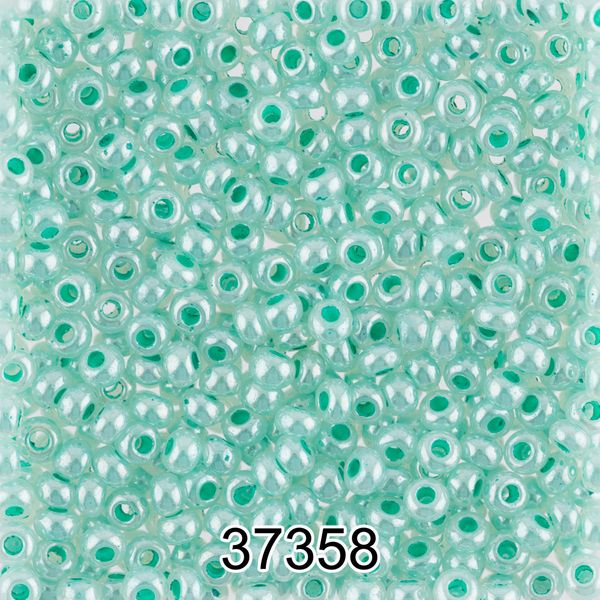 Бисер Preciosa 10/0 (2.3 мм), 500 г, 37358 (Ф354) св.зеленый