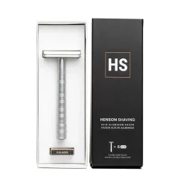 Т-образная бритва Henson Shaving AL13 серебристая Medium (HS-AL-AA-03-MDM-5) 3