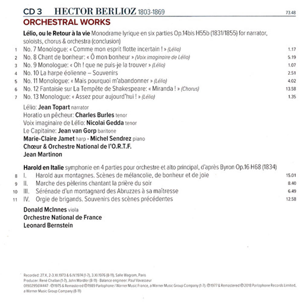 Hector Berlioz / The Complete Works (27CD)