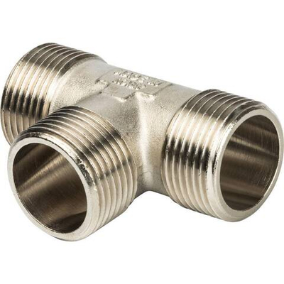 Тройник STOUT никелированный 1" НР