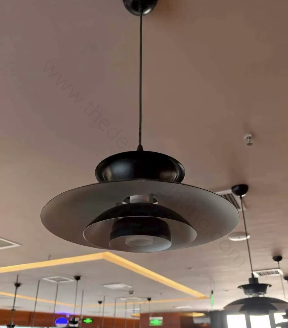 Pendant design lamp PH 5 by Louis Poulsen (Black)