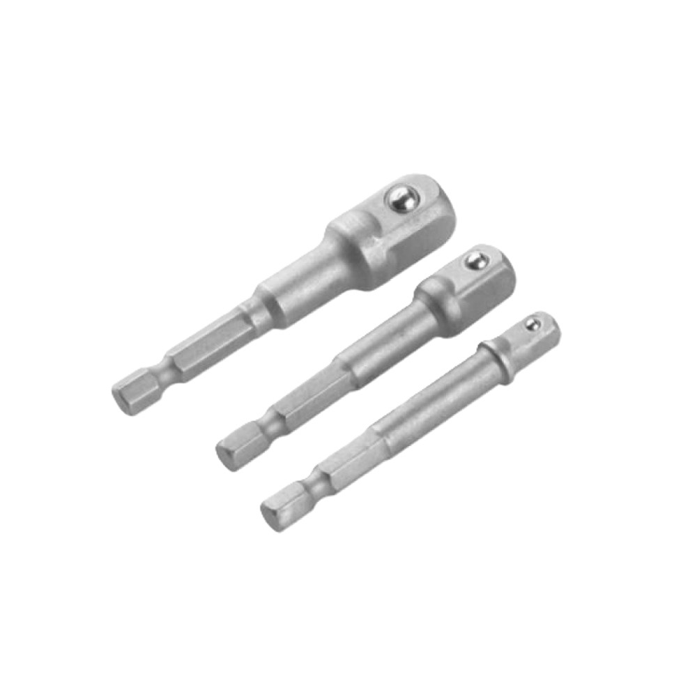 Адаптеры TOLSEN шестигранные 3шт. 1/4"; 3/8"; 1/2" HEX ¼" 77864