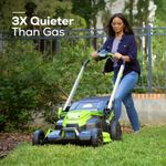 Cамоходная аккумуляторная газонокосилка Greenworks GD60LM61 Twin Force, 60v, 61 см, (2519107), без АКБ и ЗУ