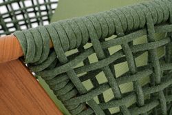 "Амстердам" кресло из искусственного ротанга, цвет зеленый