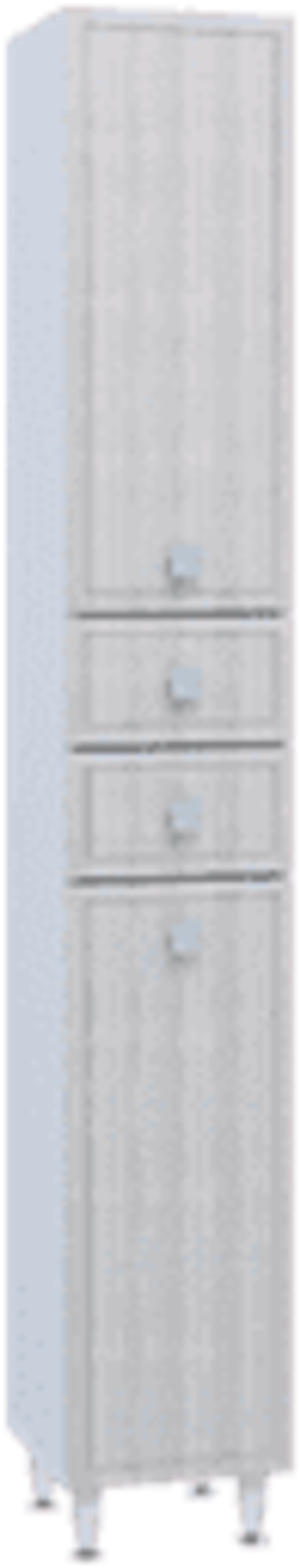 Пенал, 2 двери 2 ящика, 300, (Кантри, Белый снег, Сандал белый)