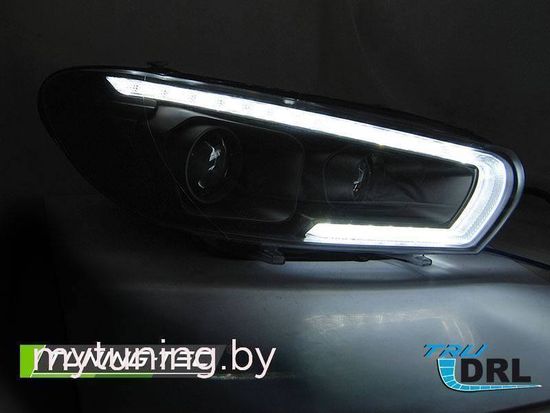 Фары передние XEONON SEQ LED CHROME для VW SCIROCCO