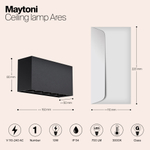 Накладной светодиодный светильник Maytoni Ares O309CL-L10GF3K