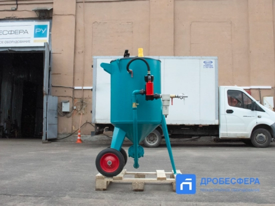 Пескоструйный аппарат PST-PS-200-3 без рукава TWIN с шиберным дозатором