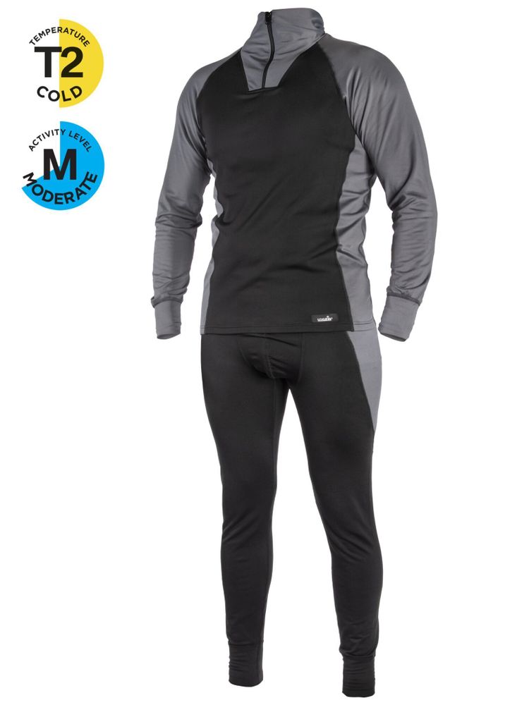 Термобелье мужское Norfin POLAR WARM BLACK 01 размер S