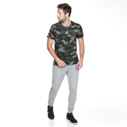 Мужское теннисное поло Quiet Please AOP Camou Tie-Break Men - Khaki, Olive