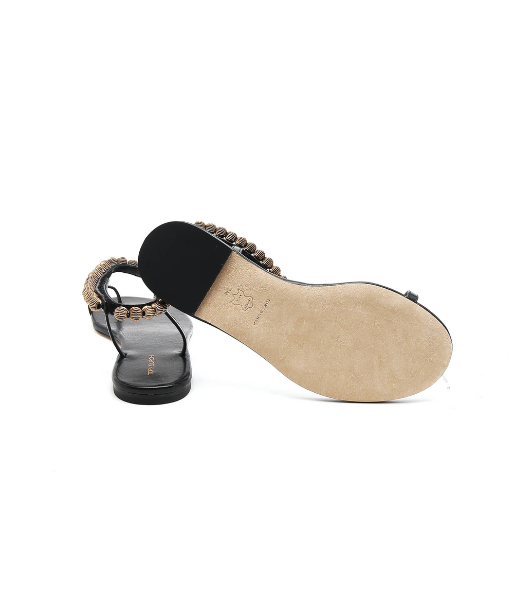 Кожаные босоножки TORY BURCH - черный(134975)