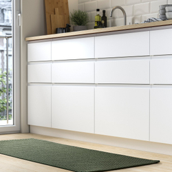 IKEA MORUM  (ИКЕА МОРУМ)  -  Ковёр тканый плоский, для дома и улицы - тёмно-зелёный 60x150 см