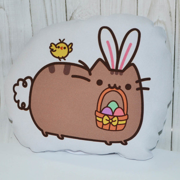 Подушка маленькая "Pusheen / Кот Пушин" Пасхальный кролик