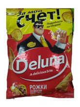 Кукурузные снеки Deluna Рожки со вкусом Чили Тако 85 г