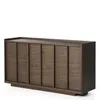Комод Onix с отделкой из орехового шпона темного цвета, 150 x 80 см