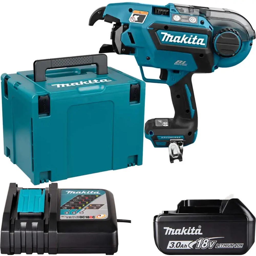 Аккумуляторный вязчик арматуры с набором Makita DTR180ZJ-191A25-2