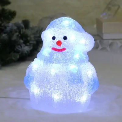 Фигура светодиодная «Снеговик в варежках» 16*12*21 см, 20 ламп LED, авторежим, 220V, Белый