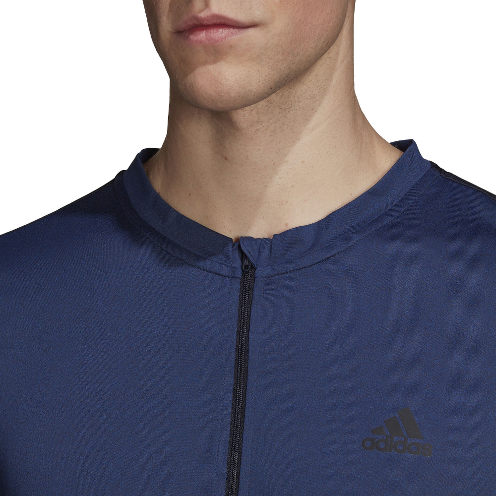 Мужское теннисное поло adidas Long Sleeve Men - Dark Blue