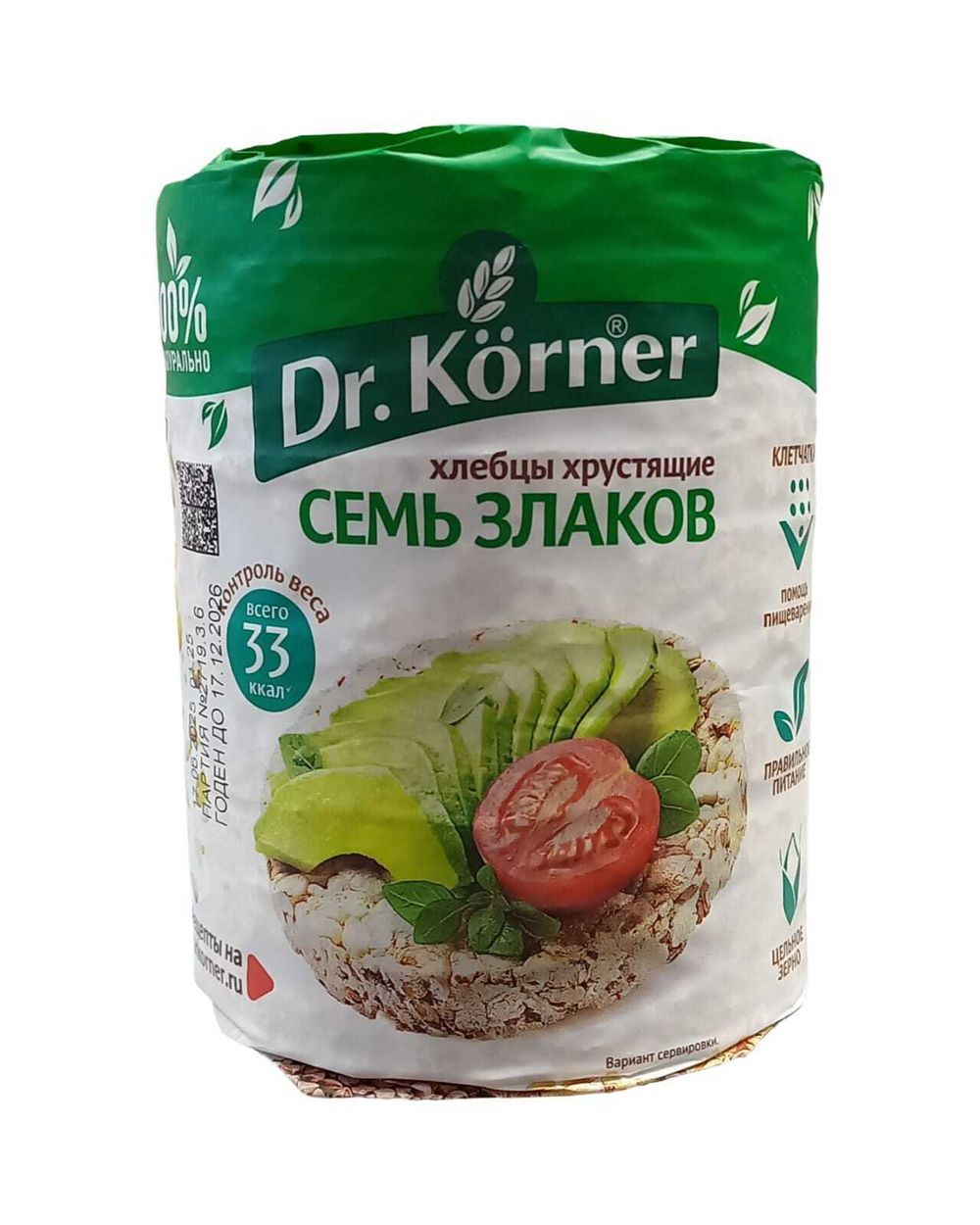 Хлебцы "Dr Korner" 100г "7 Злаков"