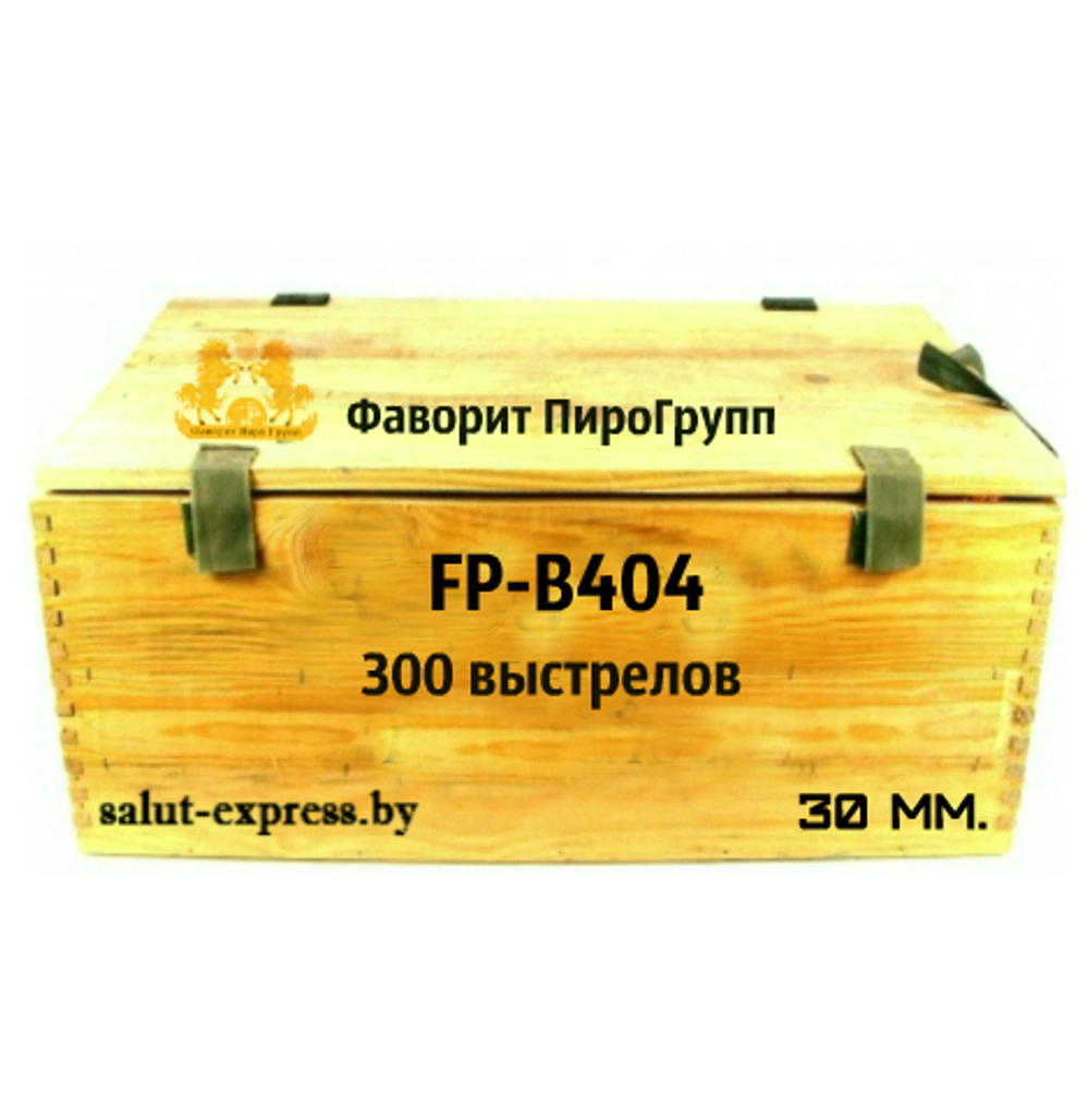 Батарея салютов Fp-b404 (FP-B404) от Фаворит Пиро Групп, 300 выстрелов, 30 мм
