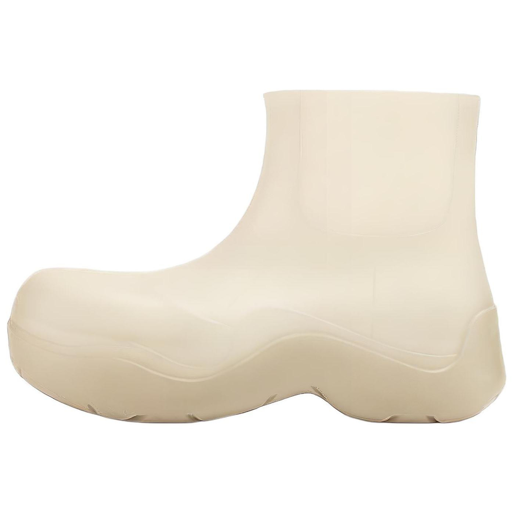 Bottega Veneta Puddle Rain Boots Rubber Classic Ankle Boots Women"s White