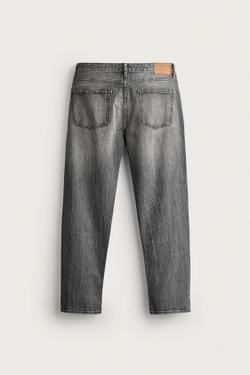ZARA ДЖИНСЫ REGULAR FIT, СЕРЫЙ