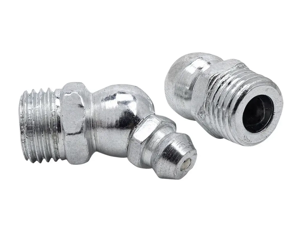 Пресс-масленка 8мм угловая (45град.), комплект 10 шт. RockForce RF-GN-01-45-8MM