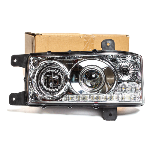 311.3775-08 AE Блок-фара, КамАЗ, левая, с ДХО (8 LED)