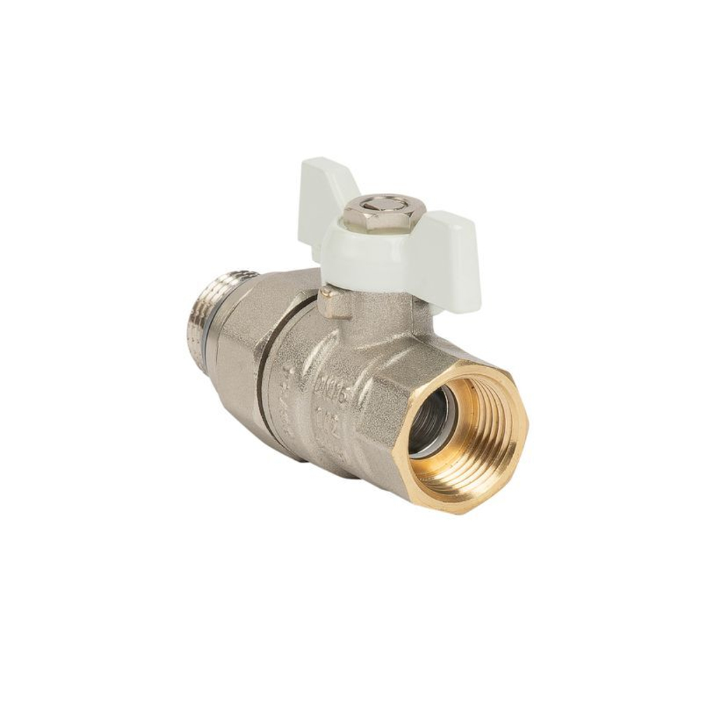 Кран шаровый со сгоном 1/2" бабочка HLV