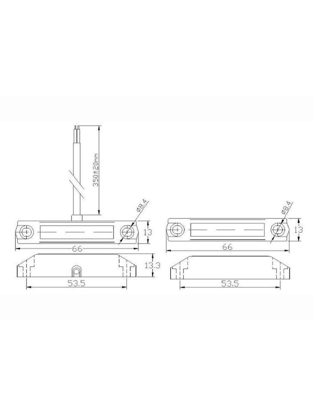 ST-DM125NO-WT Извещатель магнитоконтактный