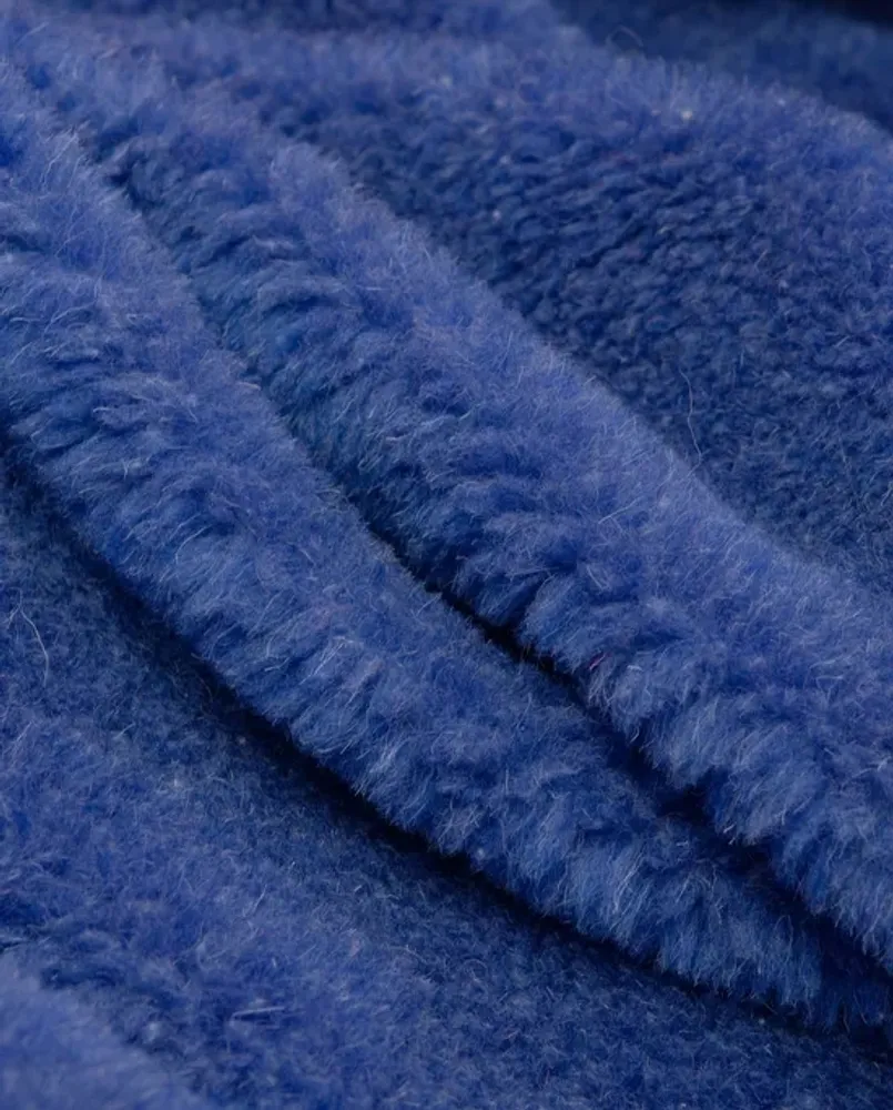 Мех шерстяной, 550 г/м2, шерсть-50%, п/э-50%, пр-во Беларусь, ш. 150 см, синий