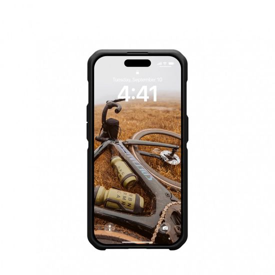 Чехол с поддержкой MAGSAFE Uag Metropolis LT ткань Kevlar для iPhone 15 Pro 6.1", цвет черный (Black)