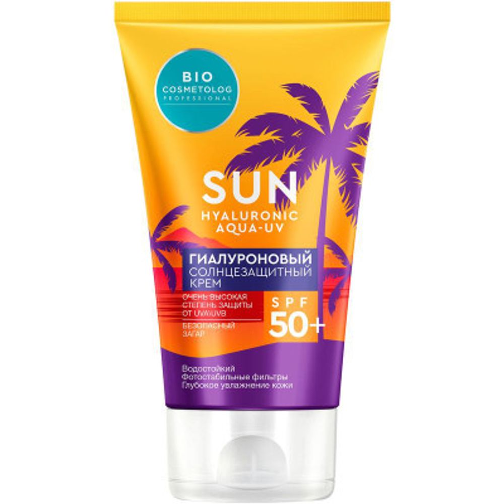 Гиалуроновый солнцезащитный крем SPF 50+ серии BIO COSMETOLOG PROFESSIONAL, 150мл (15шт в кор)