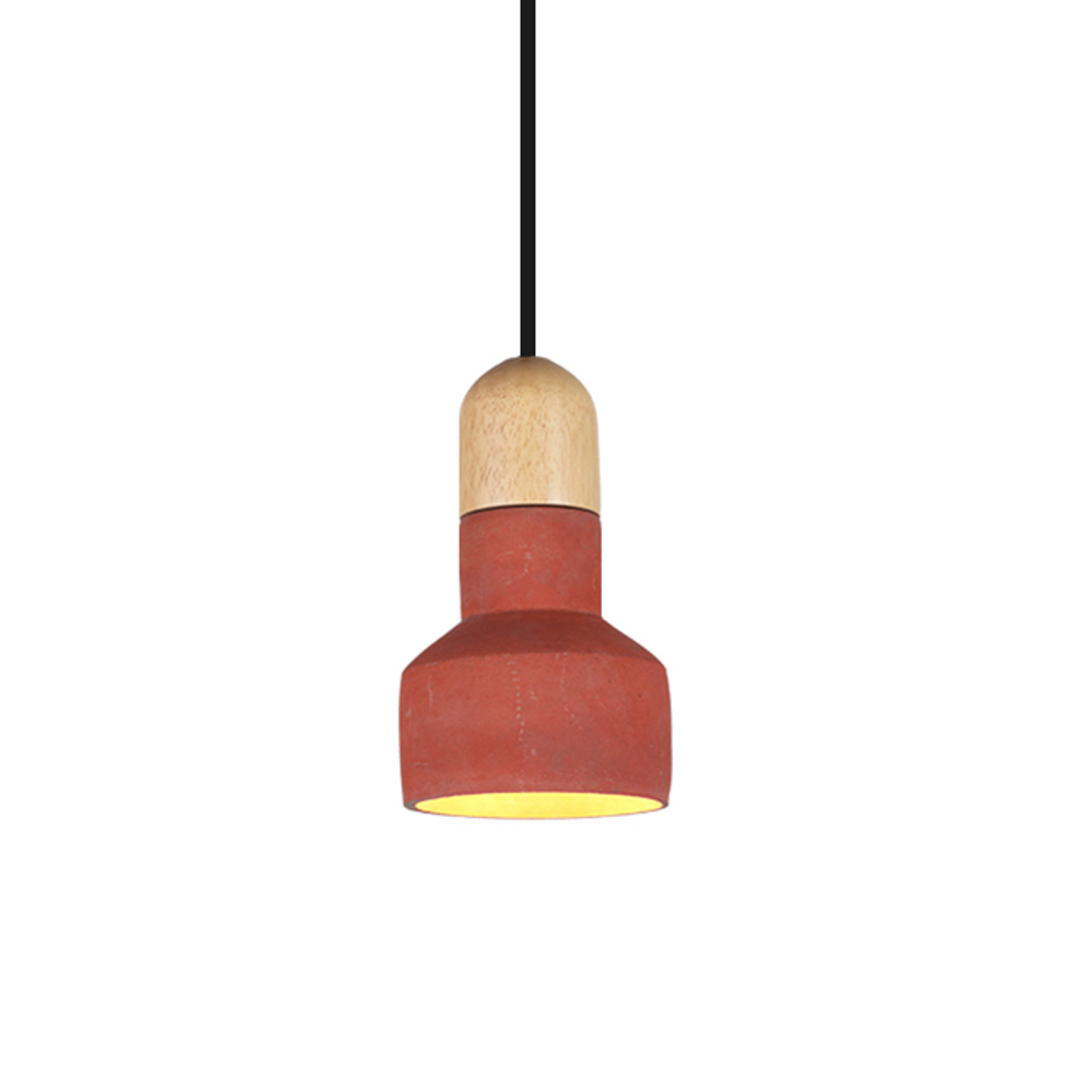 Подвесной дизайнерский светильник  QIE BAMBOO от Bentu Design (красный)