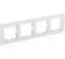 Рамка Systeme Electric ATLASDESIGN Nature 4-постовая стекло белый матовый 38036