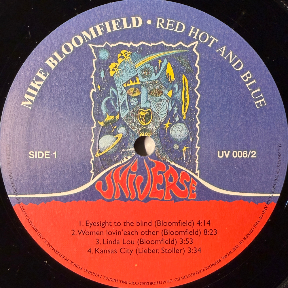 Mike Bloomfield ‎– Red Hot & Blue 2LP (Италия 2000г.)