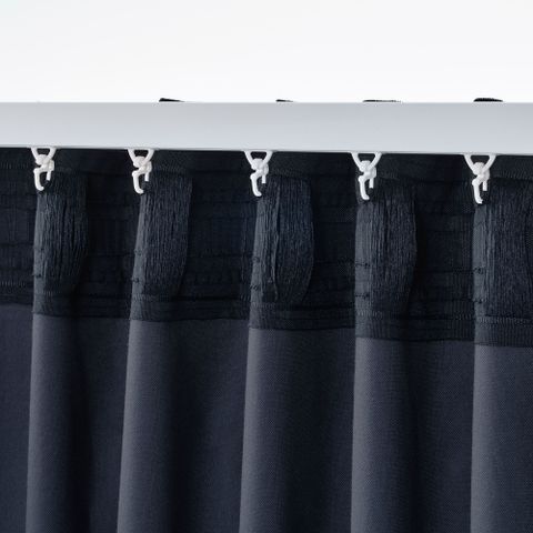 Комплект штор IKEA SANELA (САНЕЛА), Темно-синий, 140x250 см, 2 шт