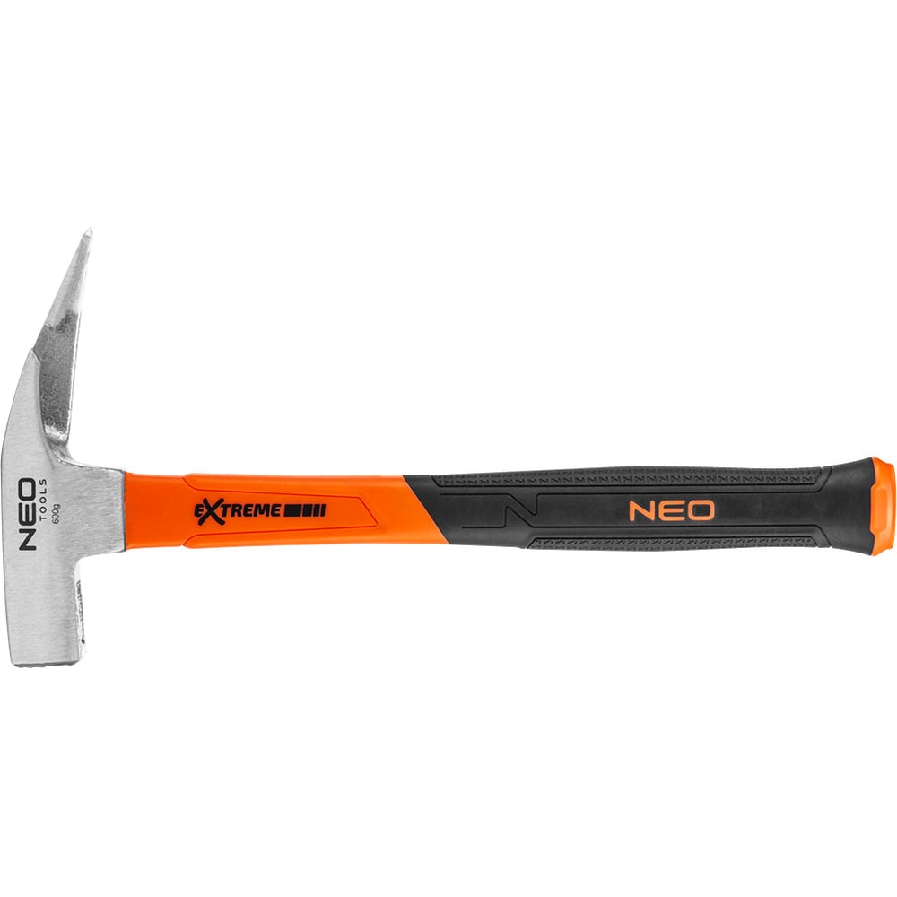 Шиферный молоток NEO Tools 600 г,  рукоятка из стекловолокна 25-131