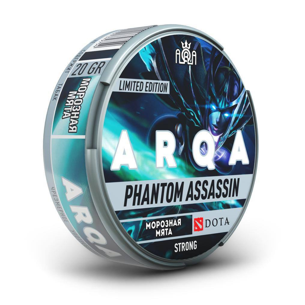 Снюс ARQA DOTA PHANTOM ASSASSIN (120 МГ) - МОРОЗНАЯ МЯТА