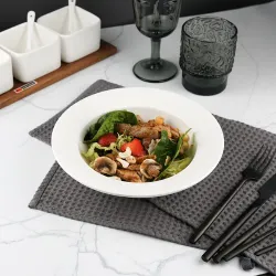 Тарелка глубокая 500 мл d 21 см h6,5 см белая фарфор P.L. Proff Cuisine [4]