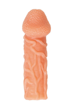 Насадка на пенис Cock Sleeve телесная рельефная KOKOS CS-006-S