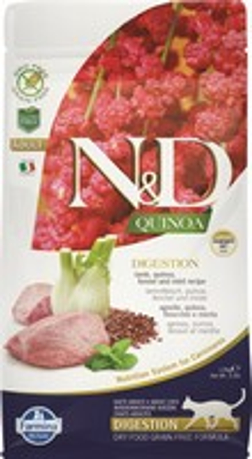 Farmina N&D Quinoa Line Digestion Adult Quinoa Lamb Grain free Сухой корм Фармина 1,5 кг