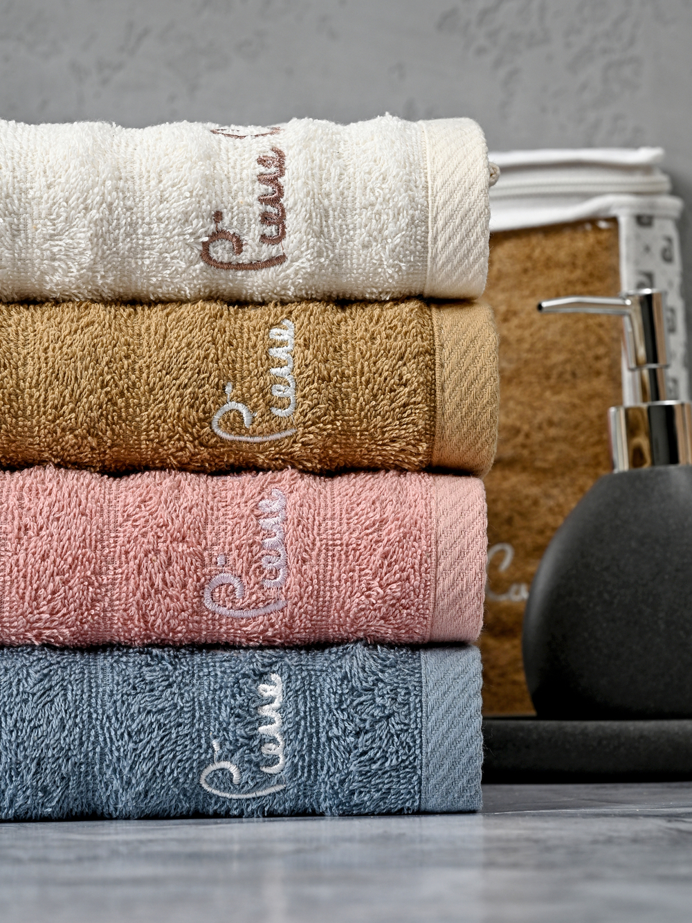 HAV00212 Набор полотенец для лица PIERRE CARDIN HOME из 4пр HARMONY 50х90
